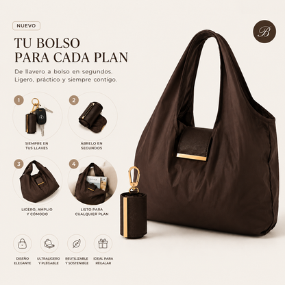👜 The Tiny Keychain That Turns Into a Full-Size Bag