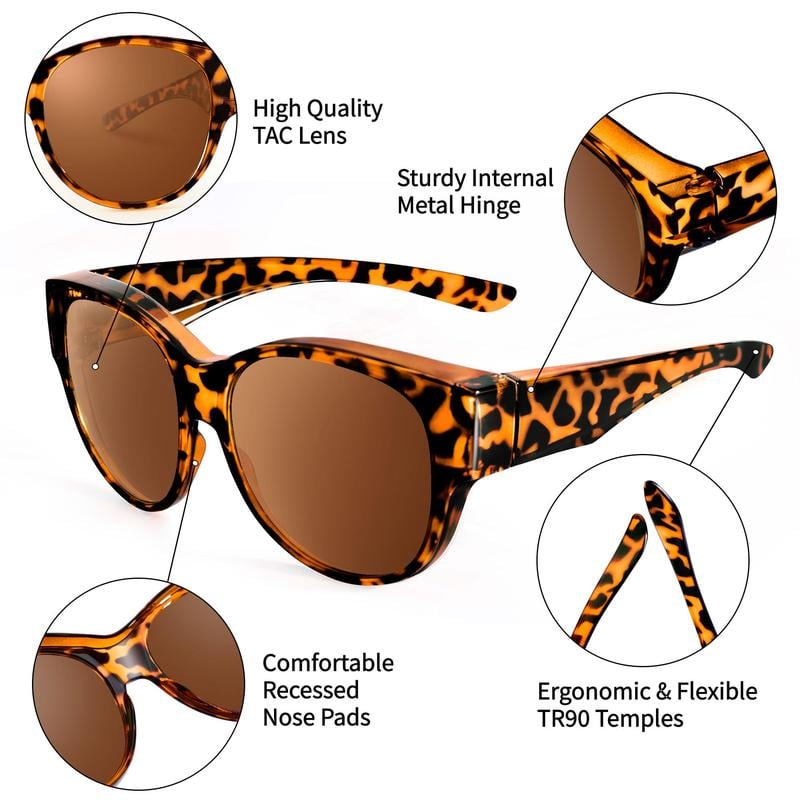 ✨LAST DAY SALE 60% OFF😎Fitover Polarized Sunglasses for Myopia | UV400 & Anti-Blue Light | Ultra-Light Cat-Eye