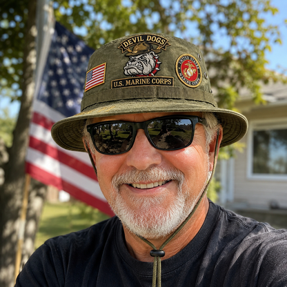 Last Day Promo: 43% OFF -🐾U.S. Marine Corps Devil Dogs Tribute Boonie Hat