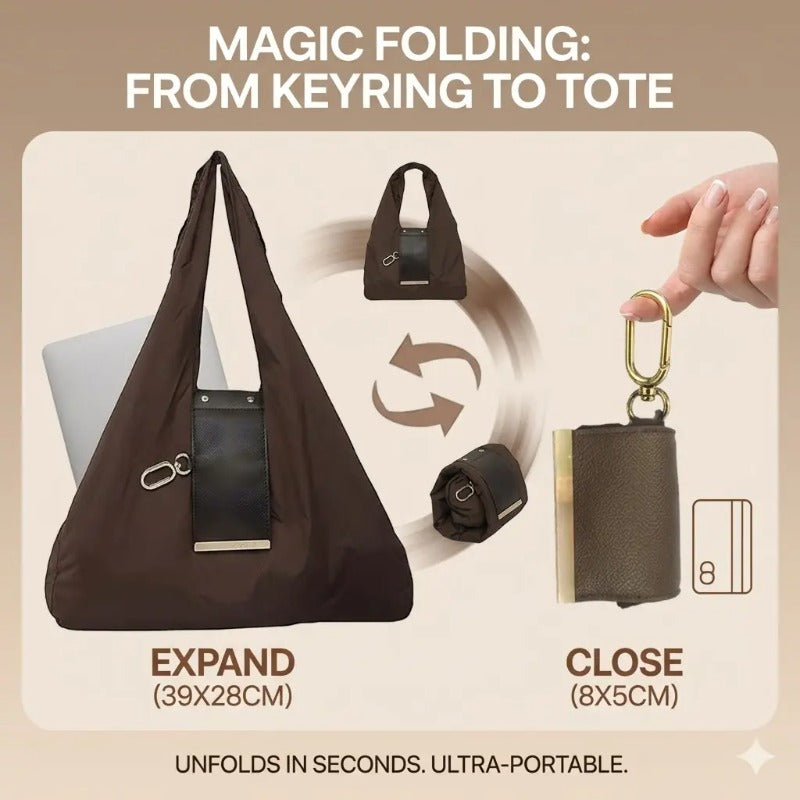 ✨Foldable Keychain Bag Reusable Grocery Bags