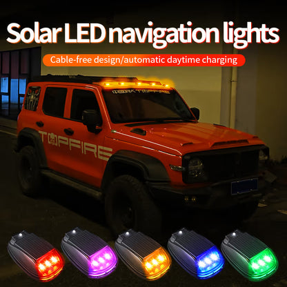 🔥 Hot Sale 50% OFF | ☀️ Solar Waterproof Cab Roof Lights | Brighten Your Vehicle Anywhere