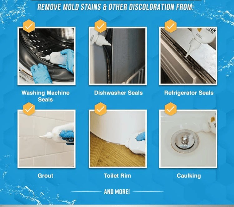 🔥Hot Sale 50% OFF🎁Mold Removal Gel💦Heavy Duty Formula, Multi-Surface Cleaner & Works on Shower & Tile
