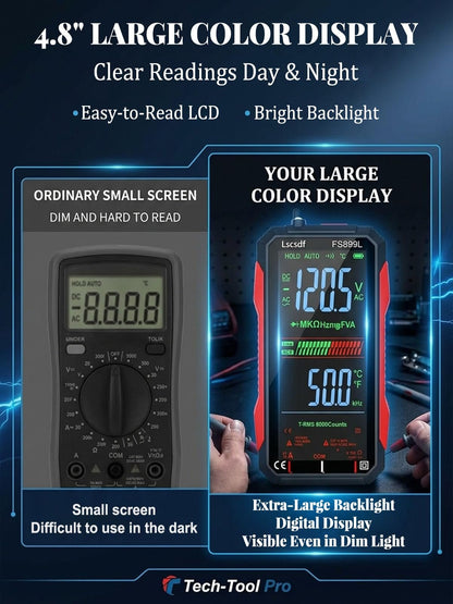 🔥 Hot Sale 50% OFF | 🧰 USB Rechargeable Digital Multimeter | Smart Electrical Testing Made Easy