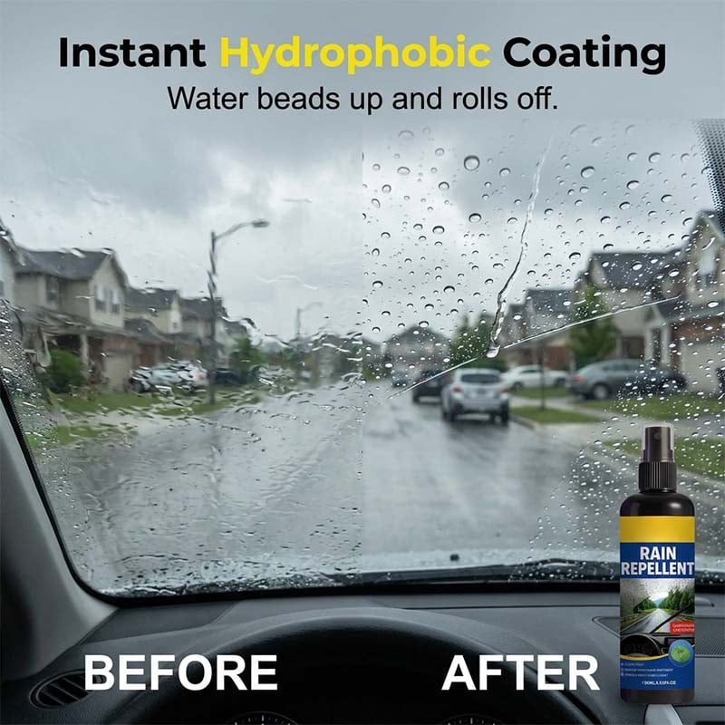 🔥 Hot Sale 50% OFF | 🚗 Crystal Clear Windshield Rain Repellent Spray | Keep Your View Clear in Wet Weather