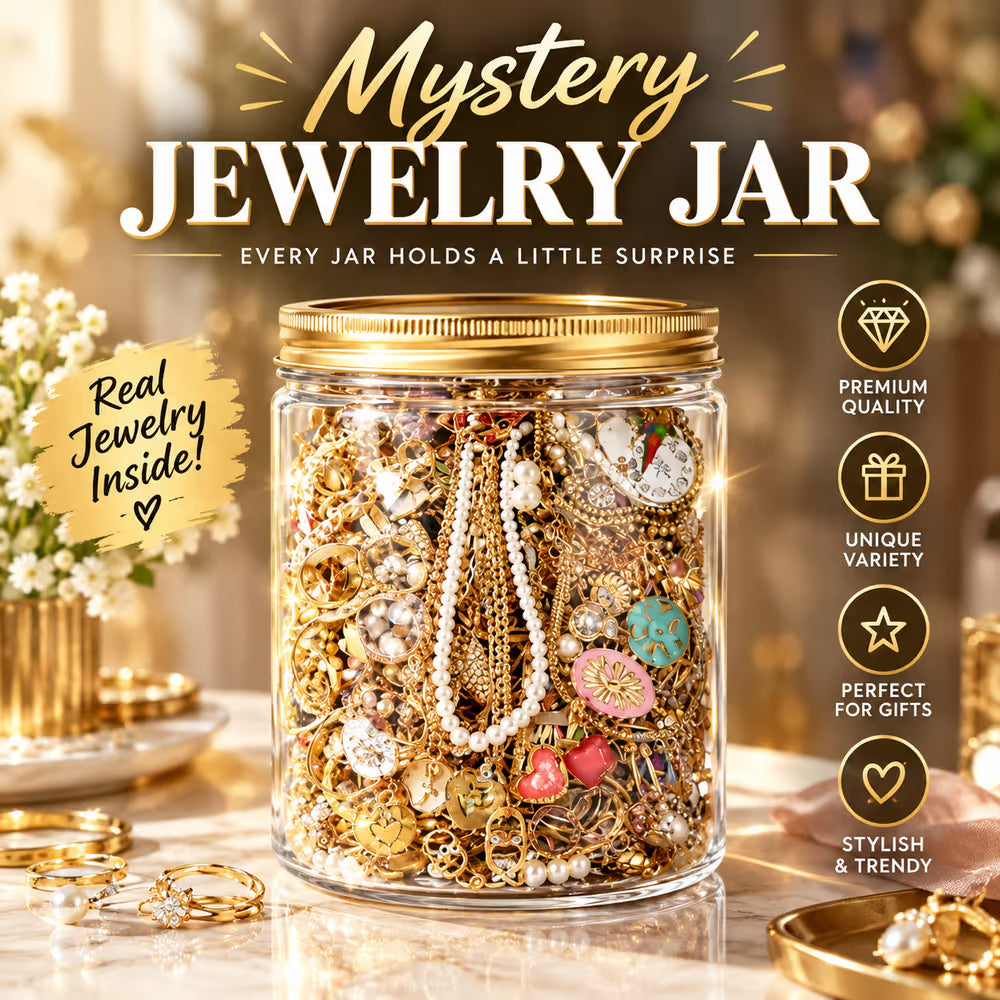 🎄✨Last Day 49% OFF✨ Mystery Jewelry Jar – Curated Sparkle Collection for a Beautiful Surprise