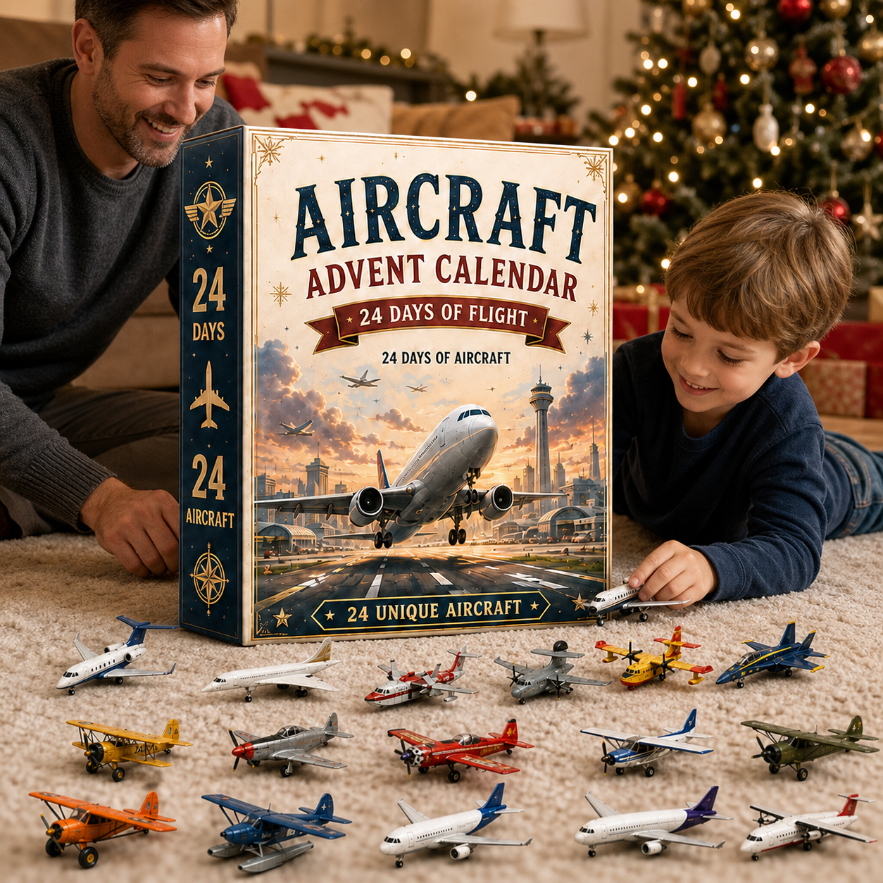 ⏳ Last Day 49% OFF – ✈️ Aircraft Advent Calendar 2026 | 24 Days of Flight with 24 Unique Miniature Airplanes, Jets & Aviation Collectibles 🎄🎁