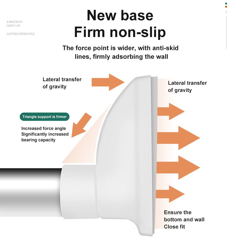 🔥 Upgraded Drill-Free Telescopic Tension Rod – Strong Hold, No Wall Damage