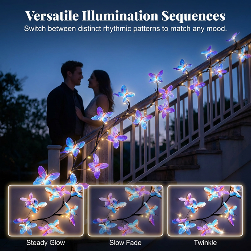 🥳HOT SALE📢📢50K+ SOLD!🌿Romantic Butterfly Vine LED Lights