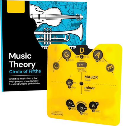 Circle of Fifths Music Theory Decoder Set – Learn Keys, Chords, Scales & Progressions Faster