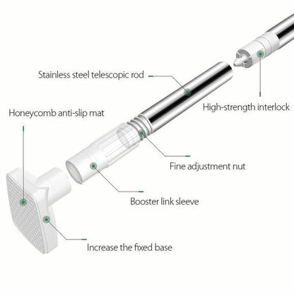 🔥 Upgraded Drill-Free Telescopic Tension Rod – Strong Hold, No Wall Damage