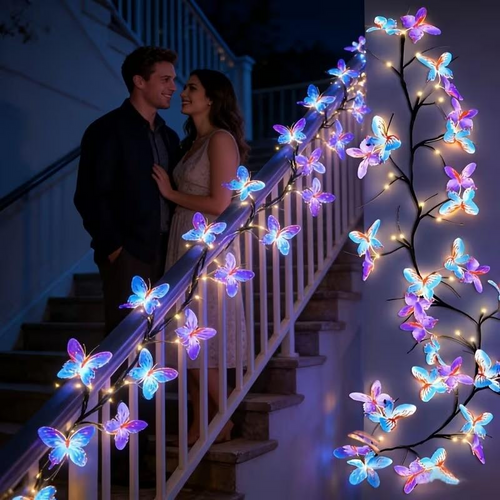 🥳HOT SALE📢📢50K+ SOLD!🌿Romantic Butterfly Vine LED Lights