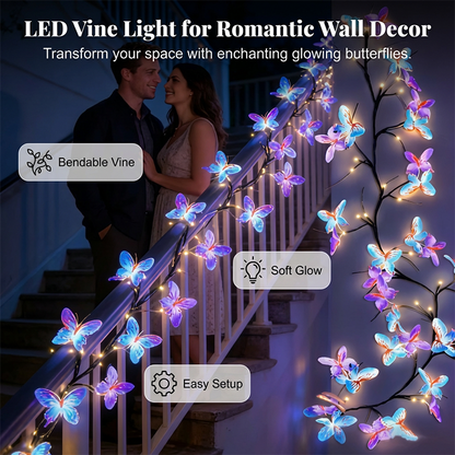 🥳HOT SALE📢📢50K+ SOLD!🌿Romantic Butterfly Vine LED Lights