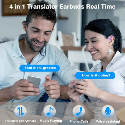 ⏰63% OFF 🎧 Wireless Translator Earbuds – Smart Real-Time Language Assistant 🌍