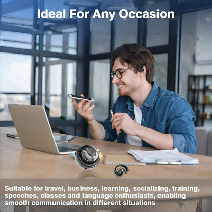 ⏰63% OFF 🎧 Wireless Translator Earbuds – Smart Real-Time Language Assistant 🌍