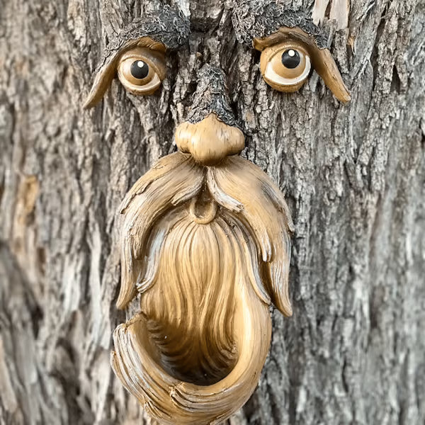 🌳🐦53%OFF Whimsical Tree Face Bird Feeder – Resin Garden Art Decor🎁