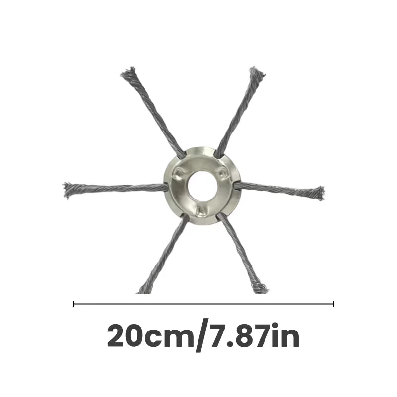 🌿 Steel Wire Trimmer Head – Heavy-Duty Weed Cutting Power ✨