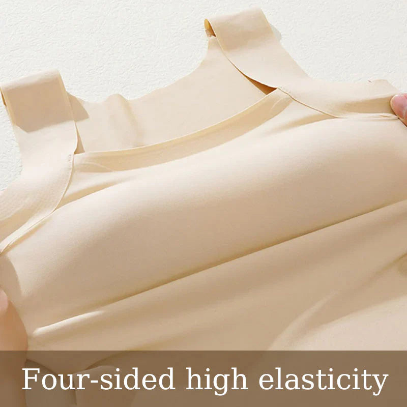 Buy 1  Free 1 - High Strechy Slim Fit Compression Built-in Bra Tank Top
