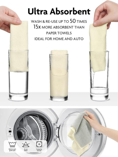 ♻️Reusable Microfiber Paper Towels Roll🧻