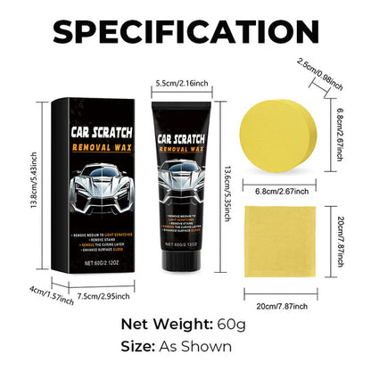 🔥Hot Sale🚗 Car Scratch Repair Wax – Restore Shine & Remove Scratches ✨