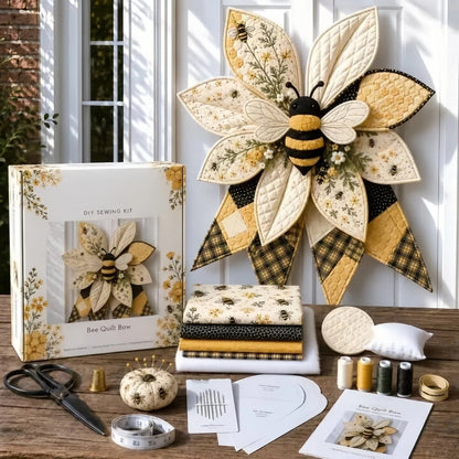 🎁Last Day 50% OFF- Large Patchwork Bow Sewing Kit (Beginner-Friendly)