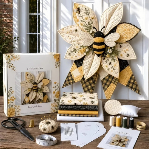 🎁Last Day 50% OFF- Large Patchwork Bow Sewing Kit (Beginner-Friendly)
