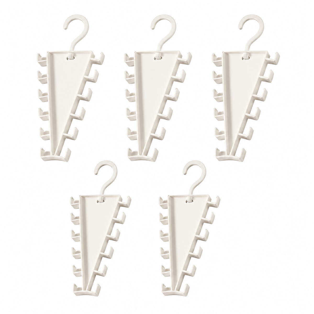 Space-Saving 12-Hook Rotating Closet Organizer