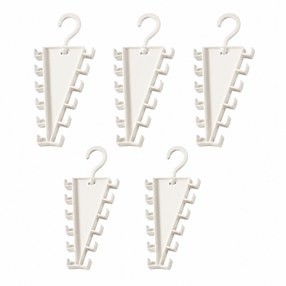 Space-Saving 12-Hook Rotating Closet Organizer