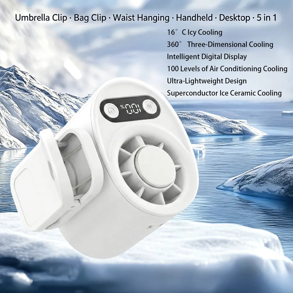 ✨2026 HOT SALE✨Portable Cooling Clip-On Fan - Rechargeable Clip Fan
