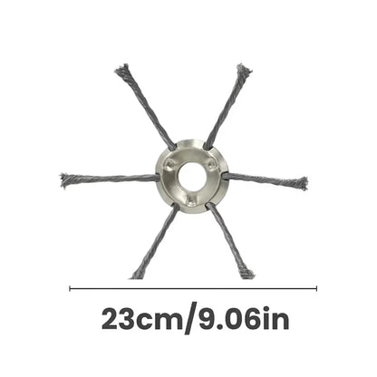 🌿 Steel Wire Trimmer Head – Heavy-Duty Weed Cutting Power ✨