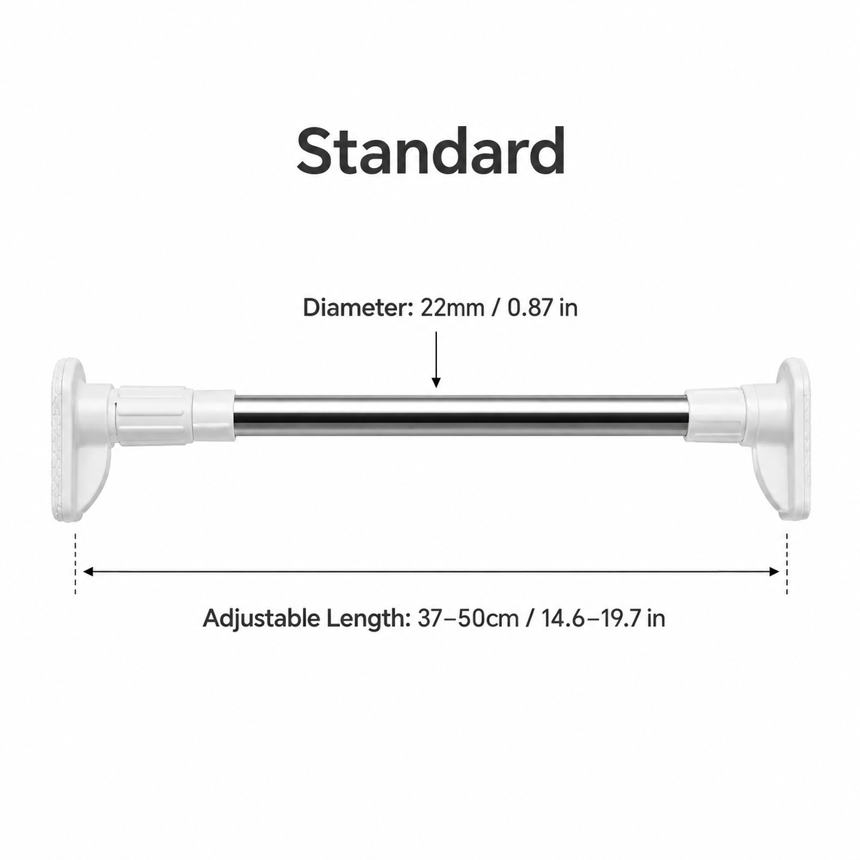 🔥 Upgraded Drill-Free Telescopic Tension Rod – Strong Hold, No Wall Damage