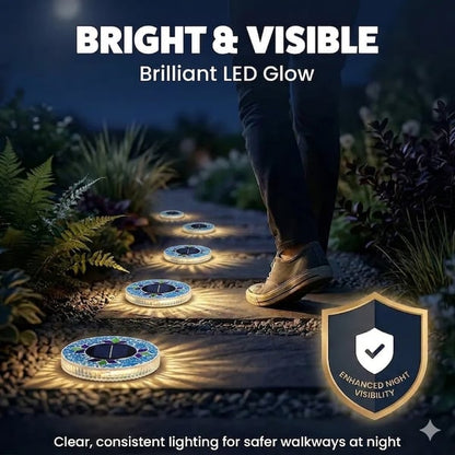 50% OFF !!! ⏰ Solar Disk Lights – Handcrafted Mosaic Outdoor LED Waterproof Light