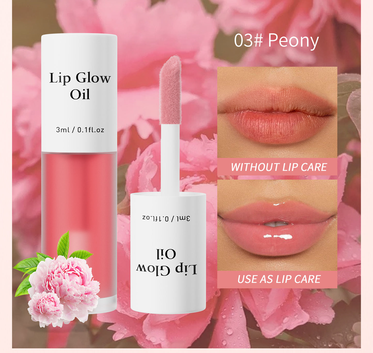 🎁 2-in-1 Lip Oil & Stain — Glossy Hydrating Tint, Long-Lasting & Transfer-Proof