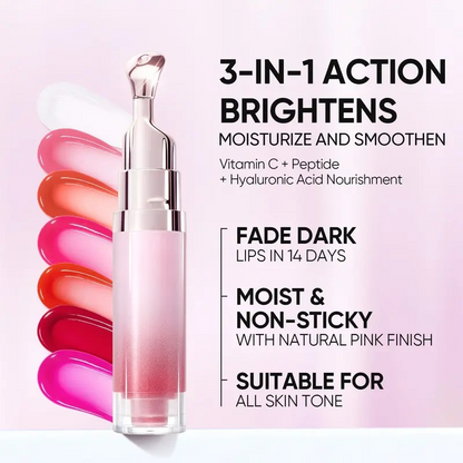 💄Mirror-Finish Lip Gloss Serum with Metal Massage Applicator💋