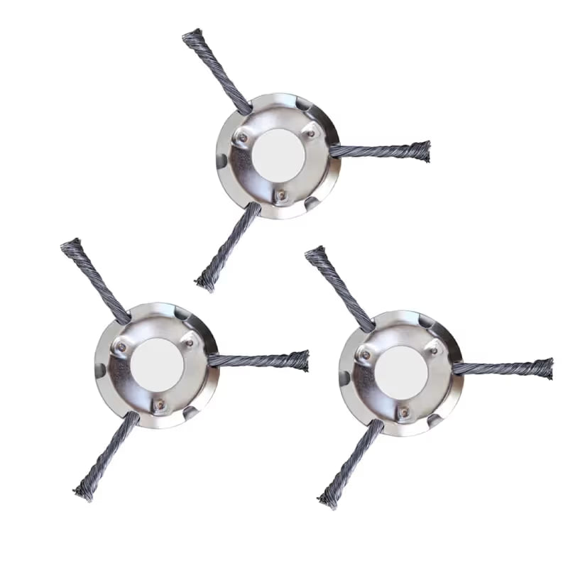 🌿 Steel Wire Trimmer Head – Heavy-Duty Weed Cutting Power ✨