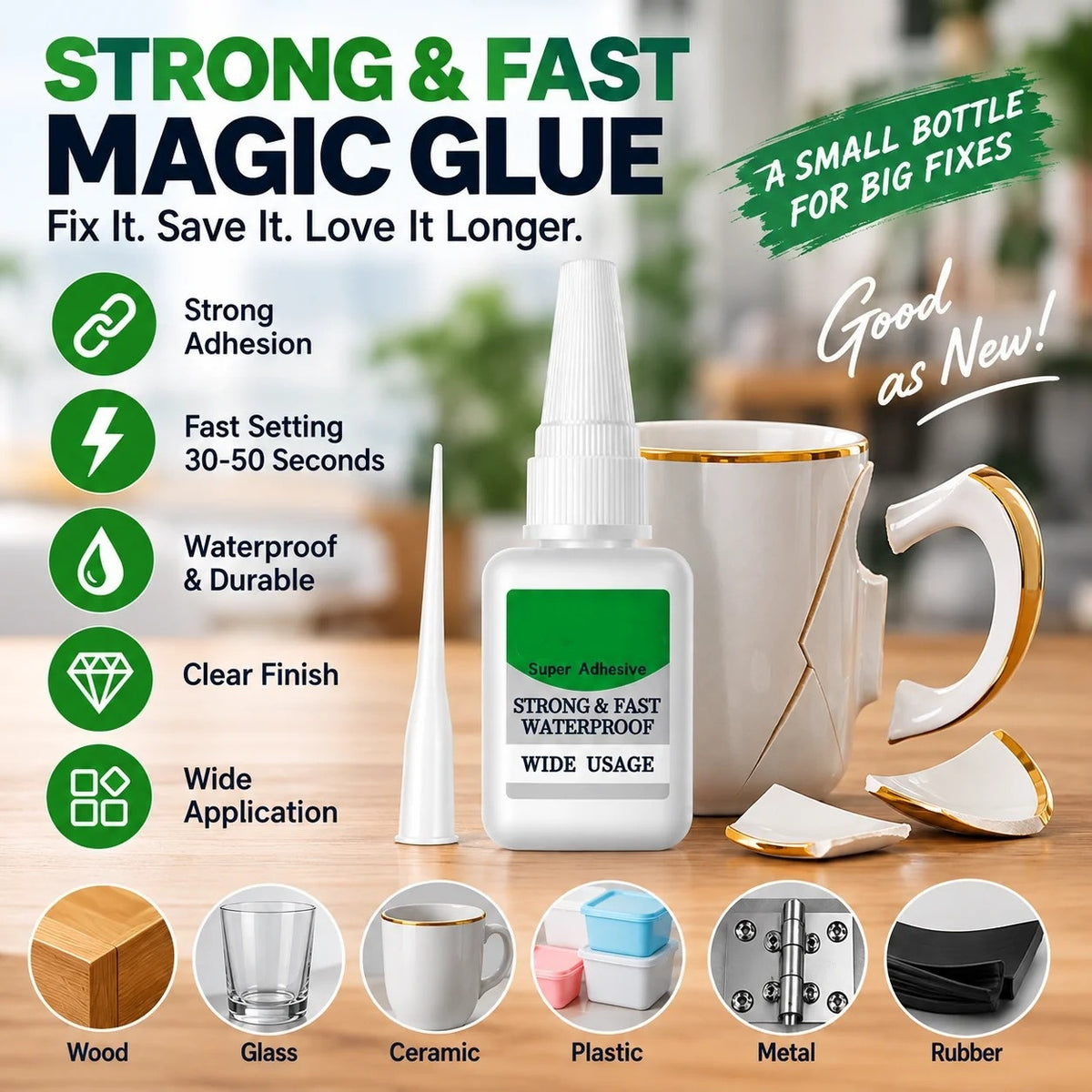 4PCS Fast-Setting Super Glue 💪✨