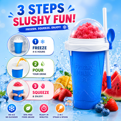 🔥 LAST DAY SALE 50% OFF 🔥 Magic Slushy Maker Cup ✨ Turn Any Drink Into A Slushie In Minutes