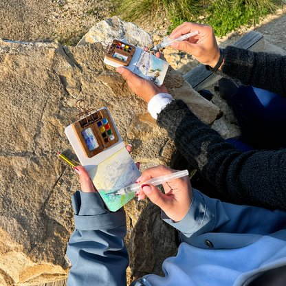 ✨Over 50% OFF Today! 🖌️ Pocket-Sized Watercolor Set for Travel & Journaling