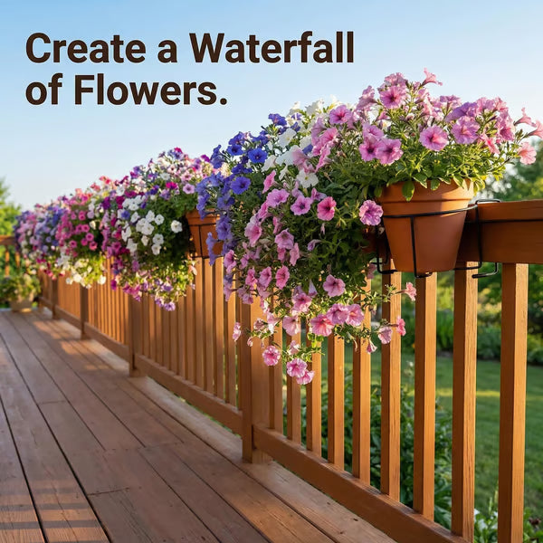 🔥2026 Hot Sale - Railing Plant Hanger🌸Easily create your dream garden.🌸