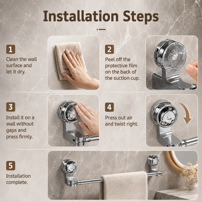 ✨✨Adjustable Suction Cup Towel Bar