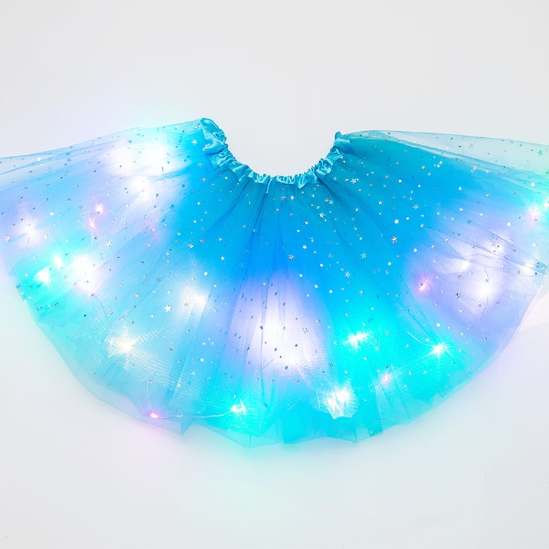 🎉🌟 Princess Glow LED Skirt | Soft, Safe & Stretchy for All-Day Play– Last Chance at This Price!