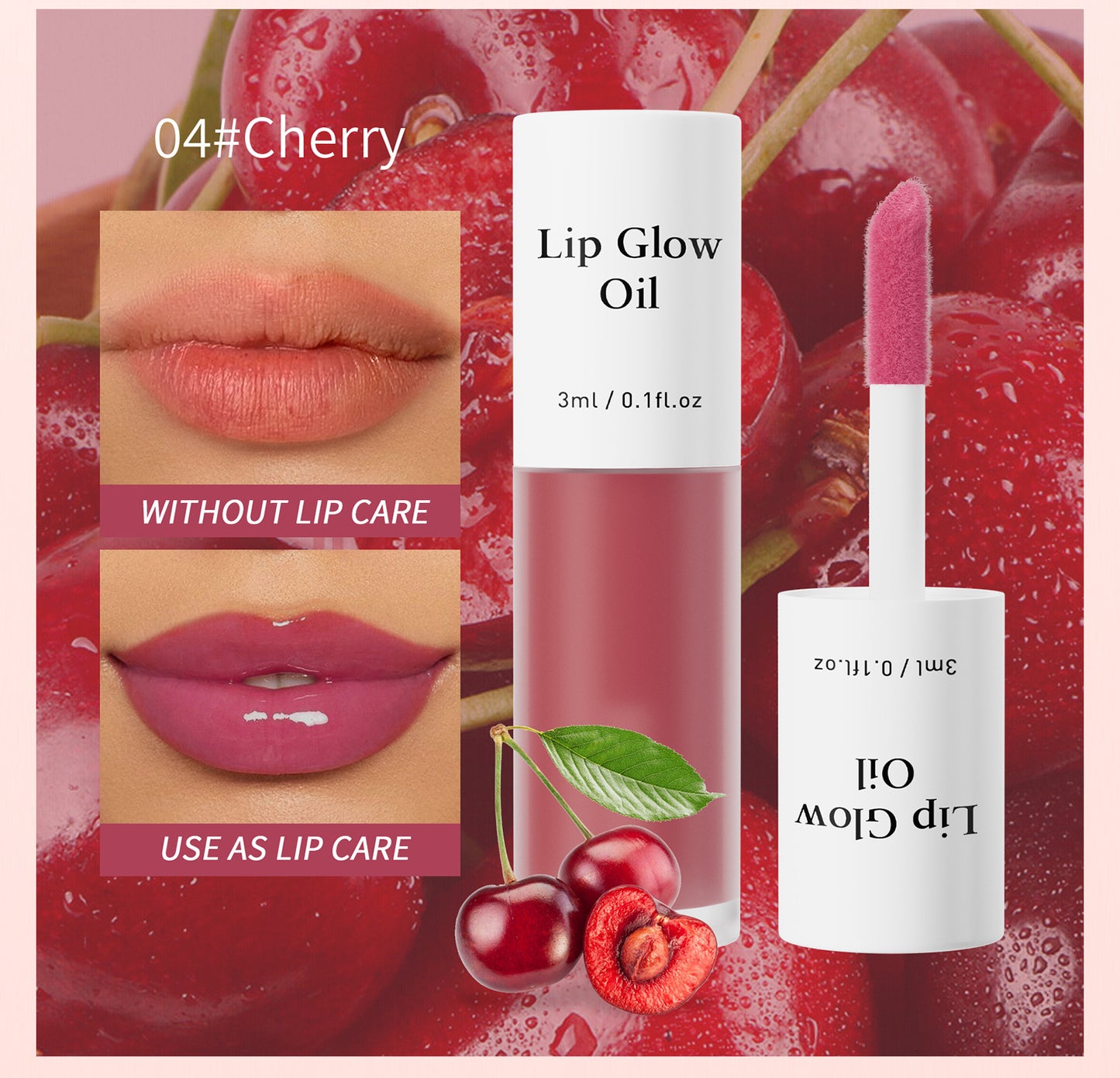 🎁 2-in-1 Lip Oil & Stain — Glossy Hydrating Tint, Long-Lasting & Transfer-Proof