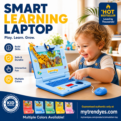 👧Educational toys to boost kids' thinking skills！🖥️Interactive Simulation Toy Laptop