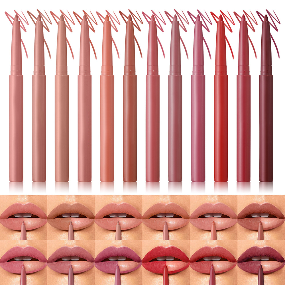 💄12-Color Matte Lip Liner Set💋- Define Your Lips with Confidence