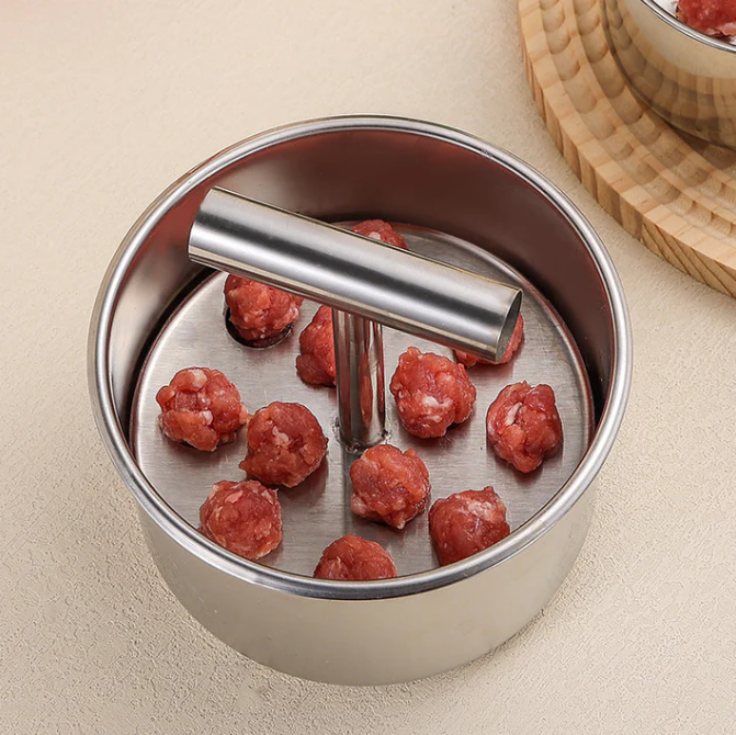 🔥 2026 Kitchen Must-Have 🍖 Stainless Steel Meatball Maker – Easy Press & Perfect Shape
