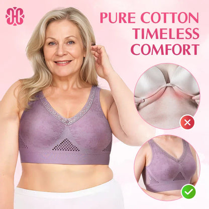 💖 High-Support Seamless Wireless Lace Bra – Comfort & Natural Lift ✨