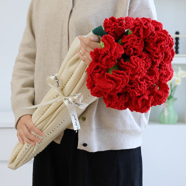 💐Hand-Woven Floral Blanket🌸 — A Bouquet That Never Fades