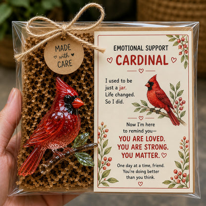 🎁Buy 3, Get 1 Free 💛 Emotional Support Glass Animal Gift – A Little Reminder You Matter.