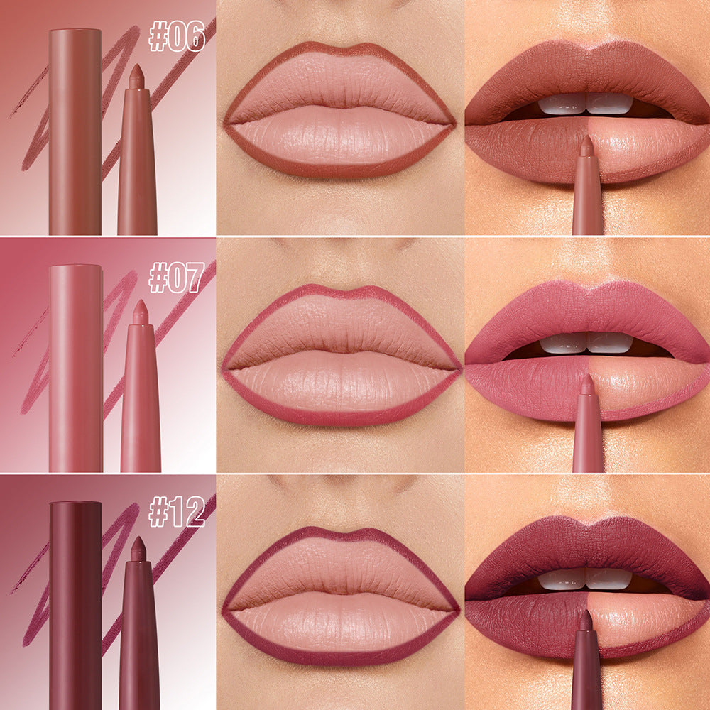 💄12-Color Matte Lip Liner Set💋- Define Your Lips with Confidence