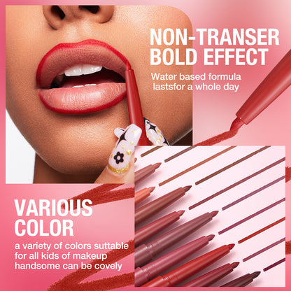 💄12-Color Matte Lip Liner Set💋- Define Your Lips with Confidence