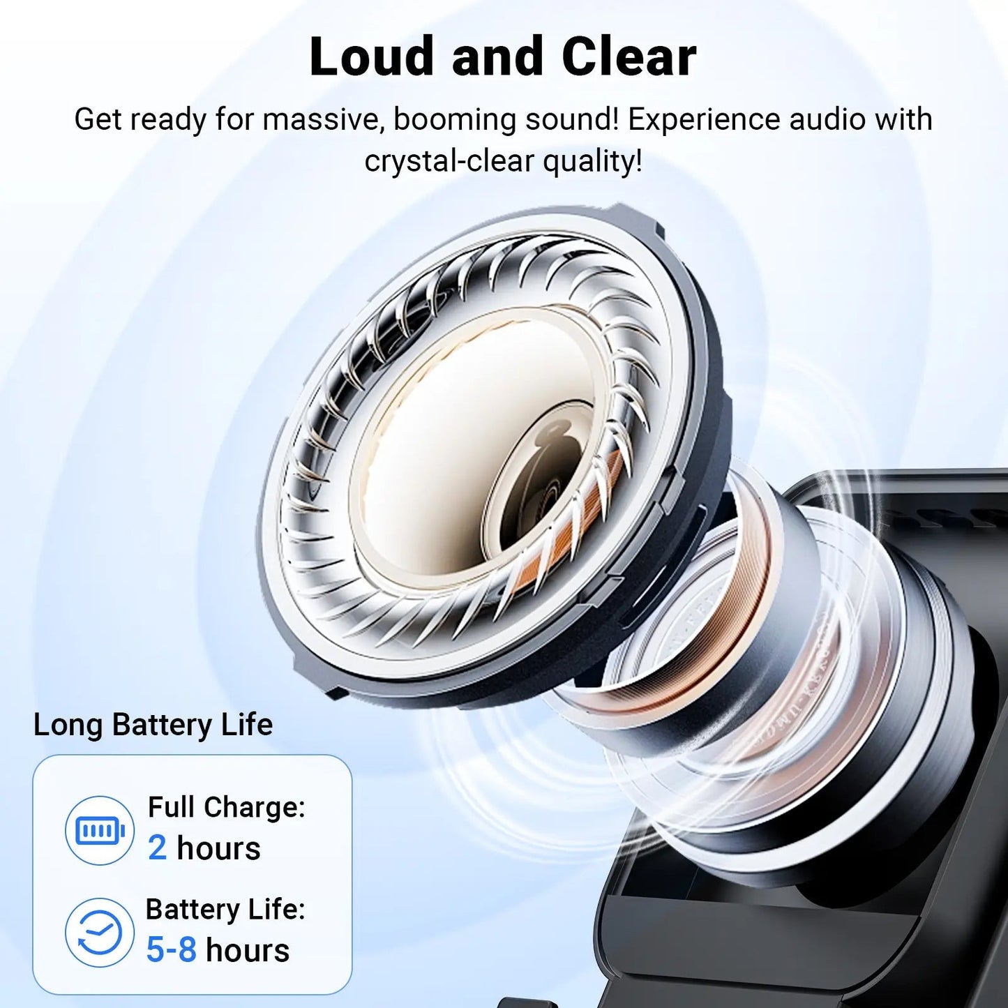3-in-1 Wireless Speaker Phone Stand with Power Bank